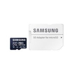 Samsung PRO Ultimate 512GB microSDXC - High-Speed 200MB/s Performance, Perfect for Storage and Media Handling